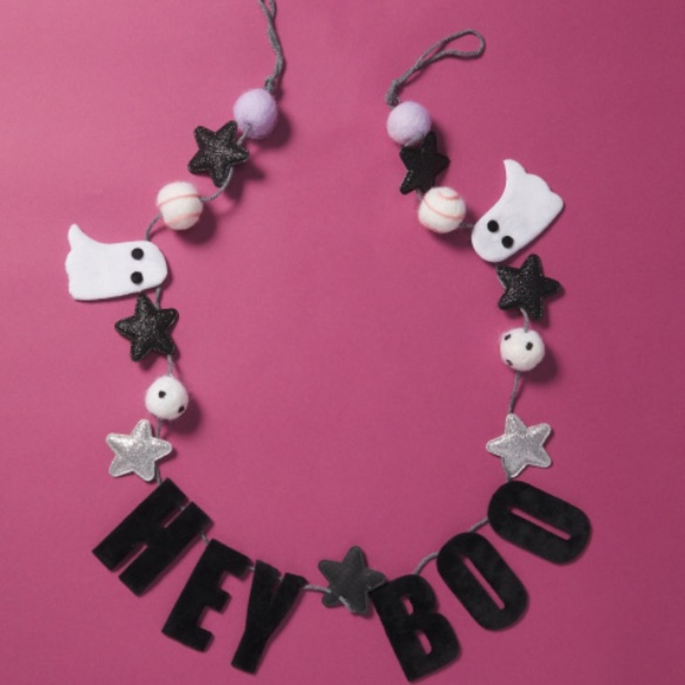 Becki Owens 45”L Plush Boo Ghost Garland